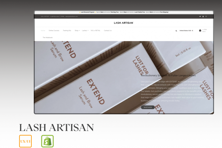 Lash artisan