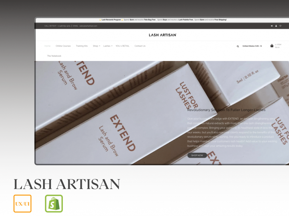 Lash artisan